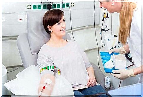 Blood transfusions are possible because people like this woman donate blood