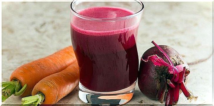 Beetroot juice.