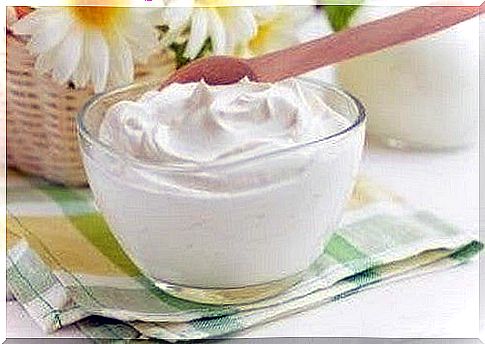 Bowl of whipped cream