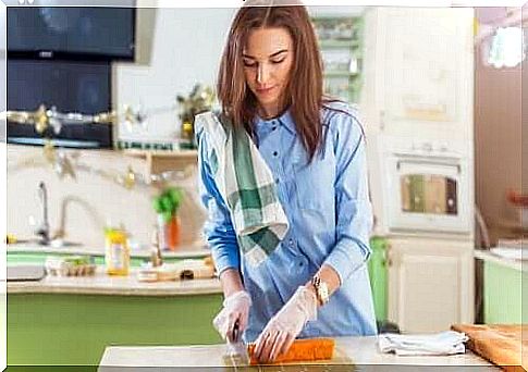 Woman cooking