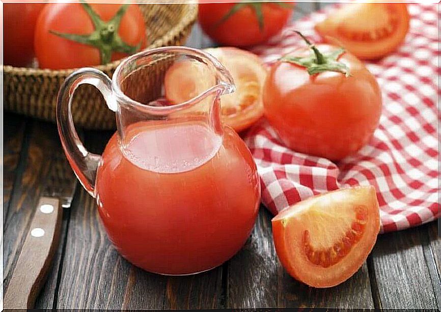 Tomato juice.