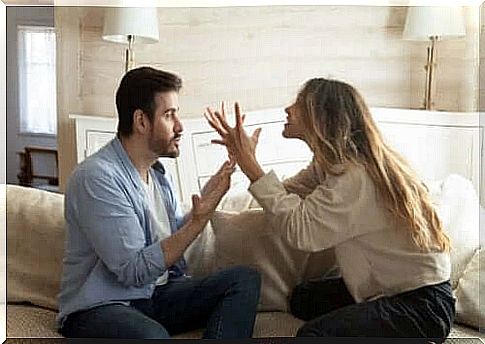 Couples quarrel because partner is verbally violent